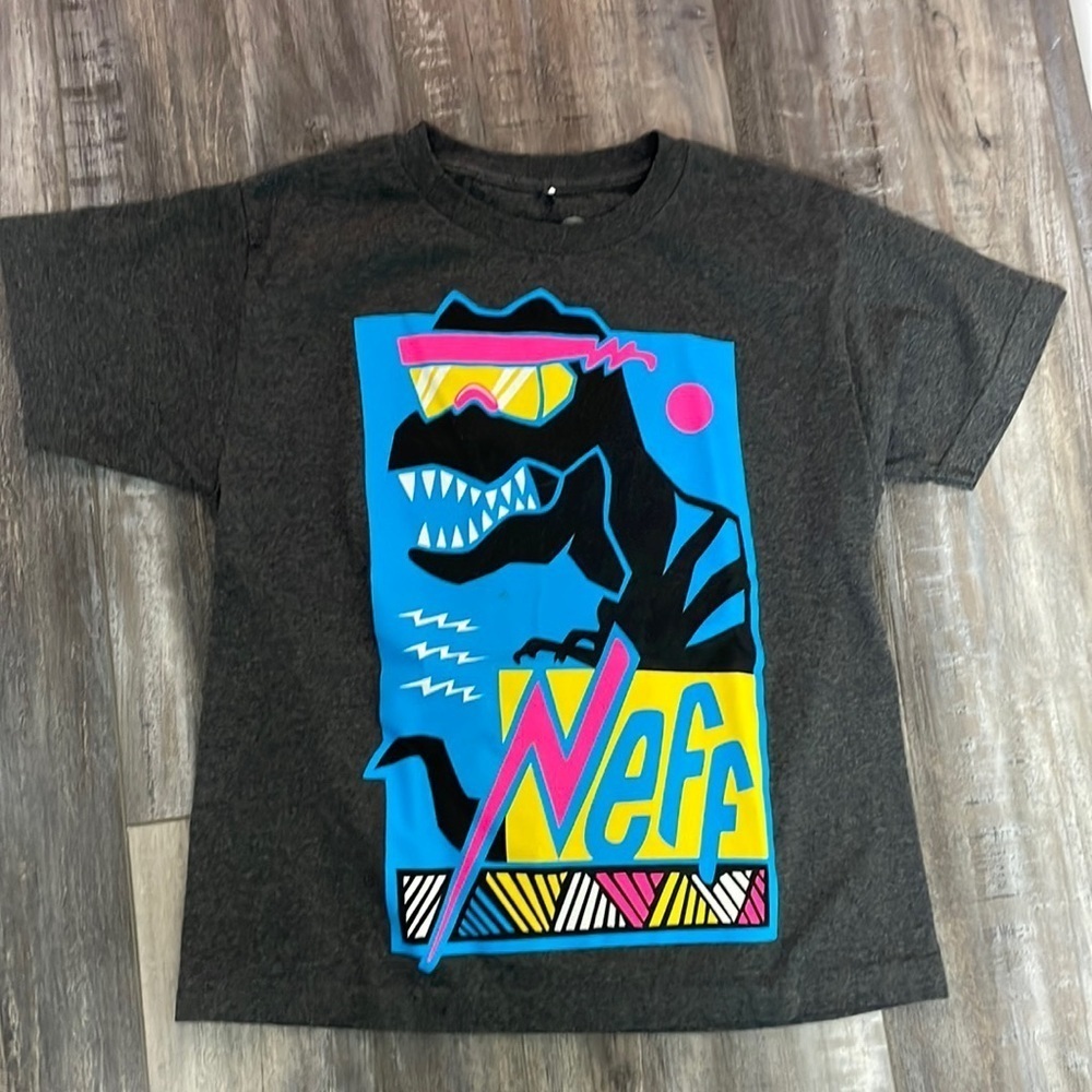 Neff Graphic Neon T-Rex Short Sleeve Tee | L